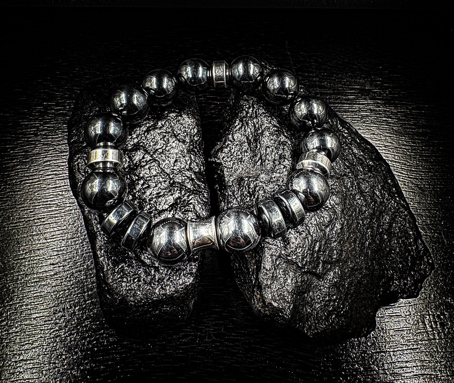 Men,s 14mm Hematite heavy weight