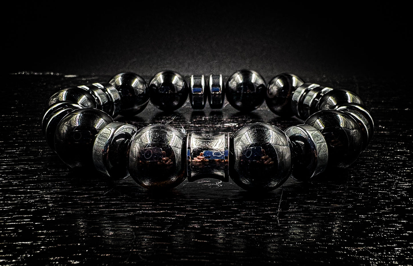 14mm Black Agate Bracelet