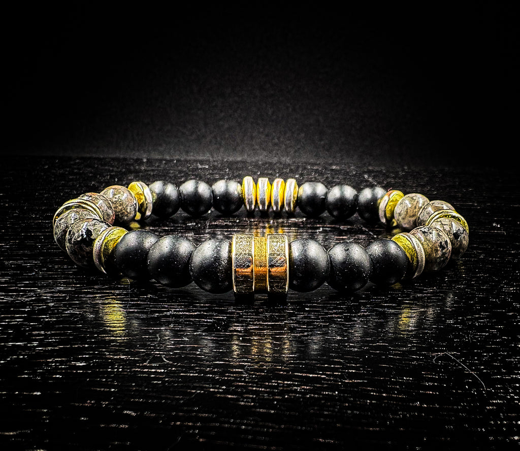 Men's Matte Onyx Stretch Bracelet