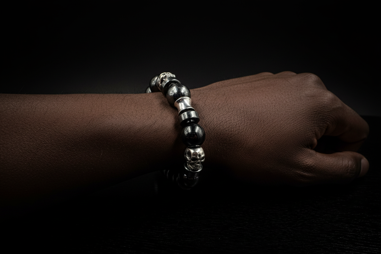 Men,s 14mm Hematite heavy weight