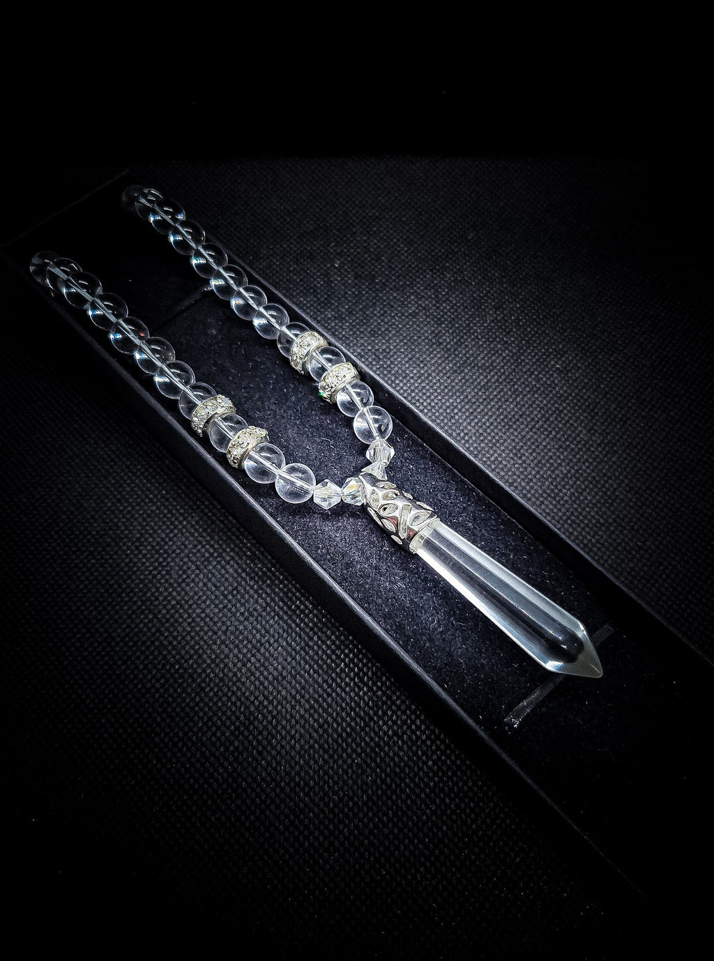 Crystal Quartz Clasps Necklace