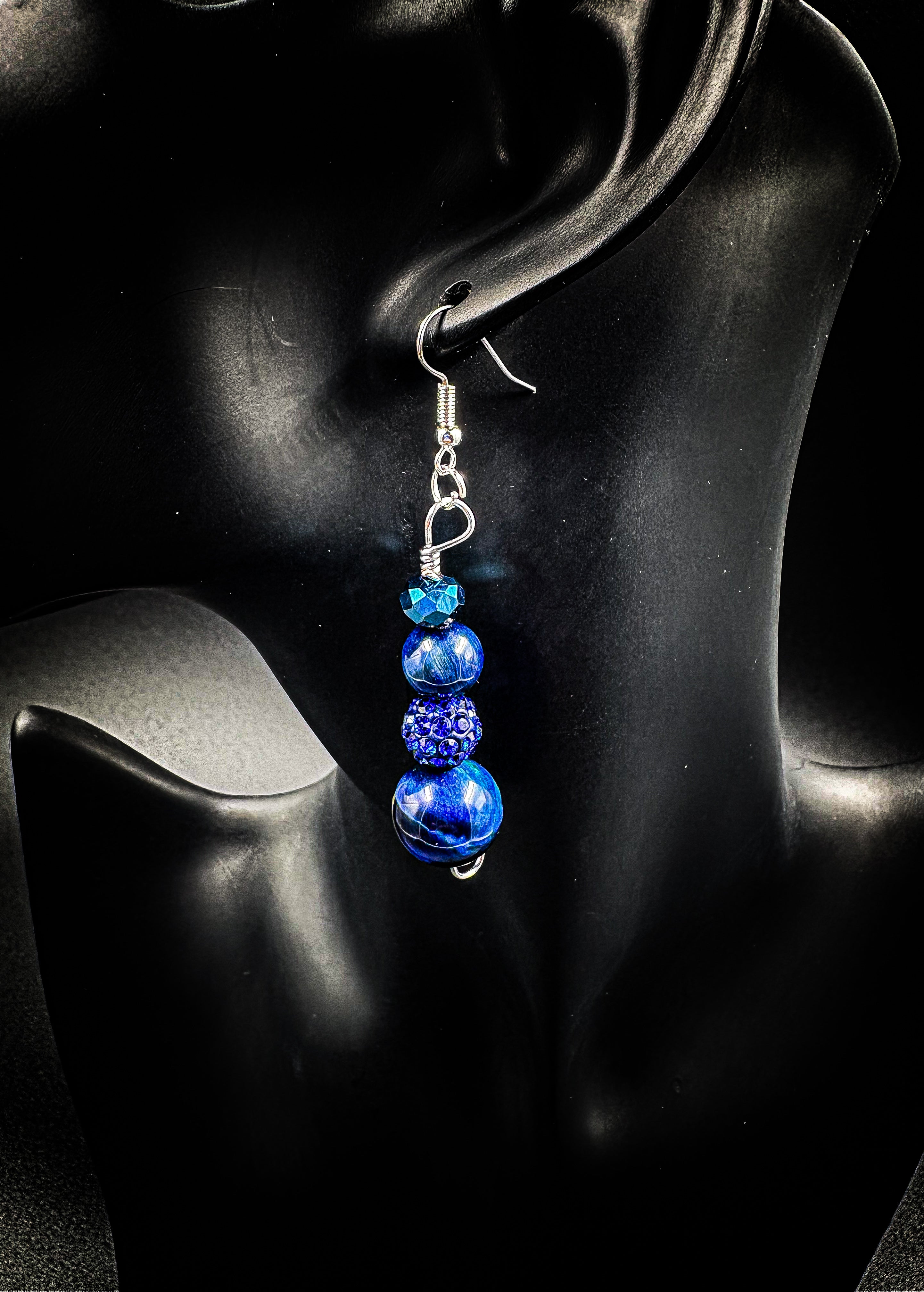 Women’s Blue Tiger’s Eye Earrings
