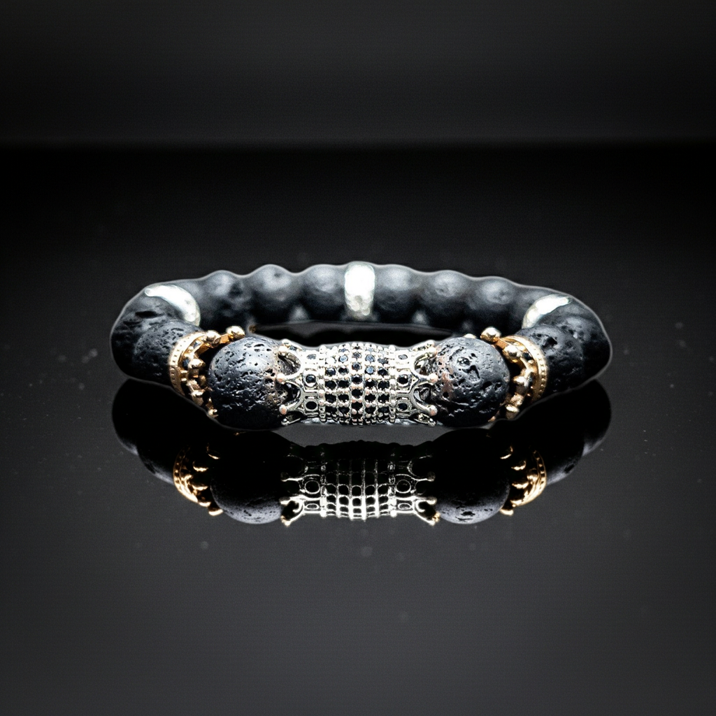 Volcanic Rock Stretch Bracelet