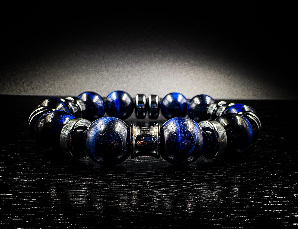 Men’s conquerer 14mm Tigers eye bracelet