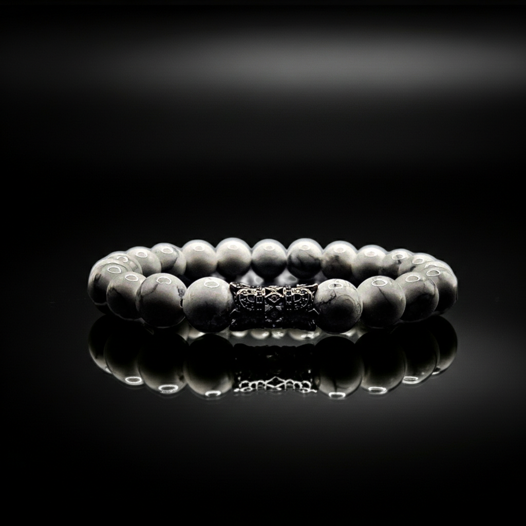 10mm White Howlite healing bracelet