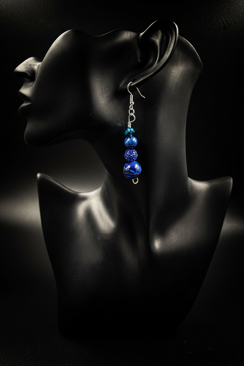 Women’s Blue Tiger’s Eye Earrings