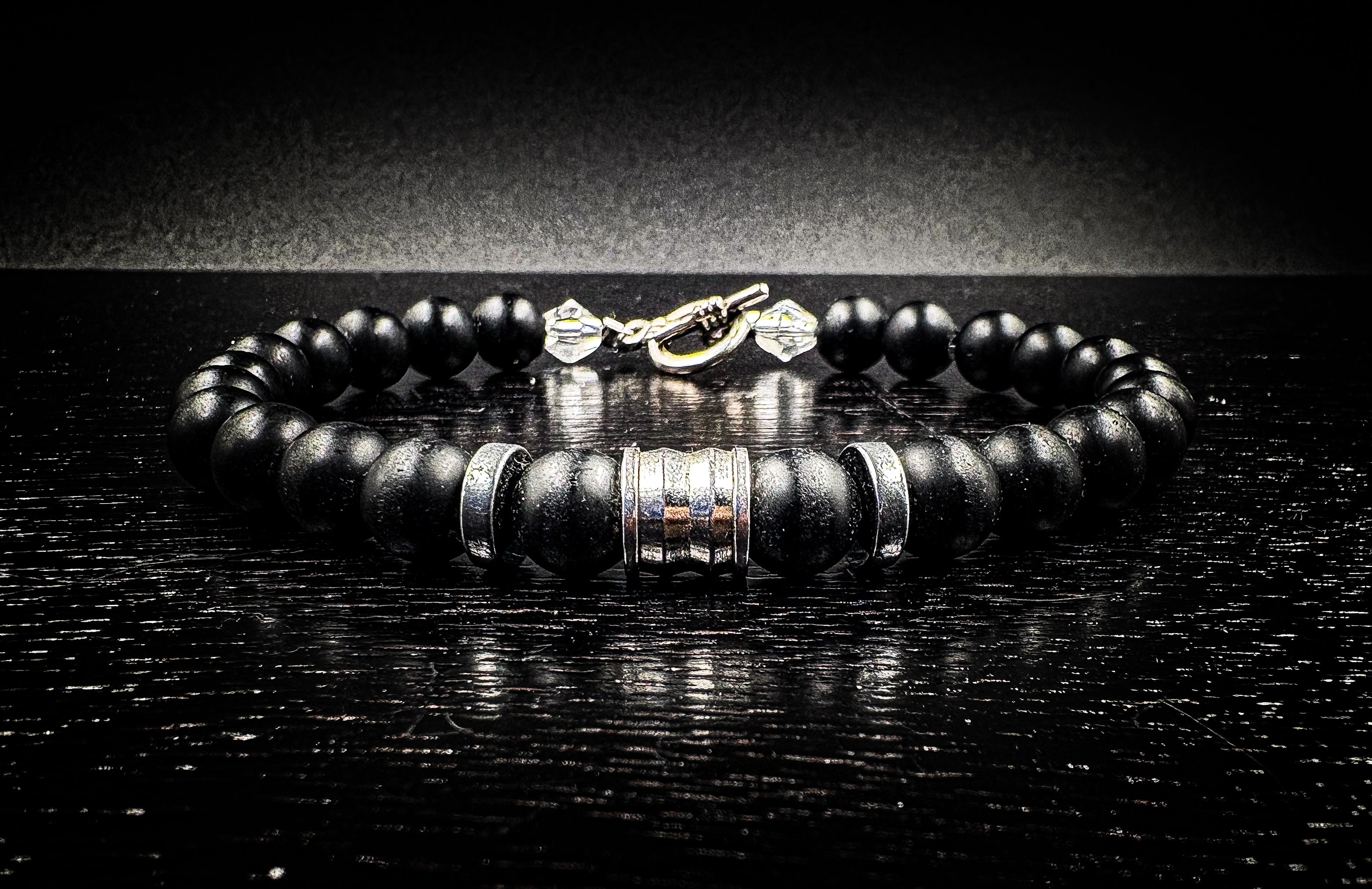 Matte Onyx Toggle clasp Bracelet