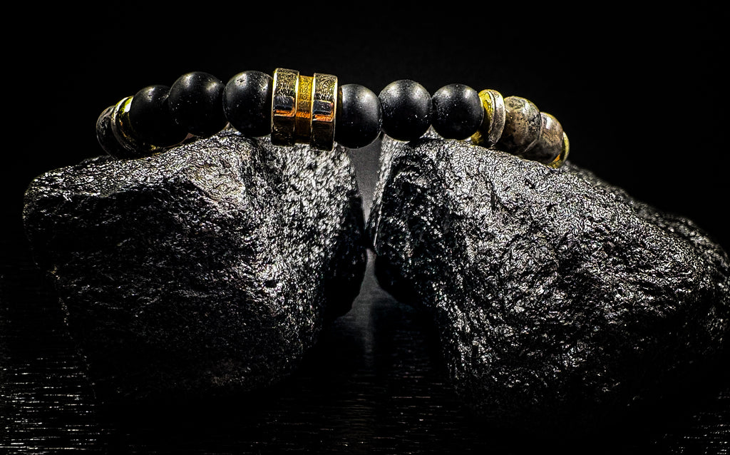 Men's Matte Onyx Stretch Bracelet