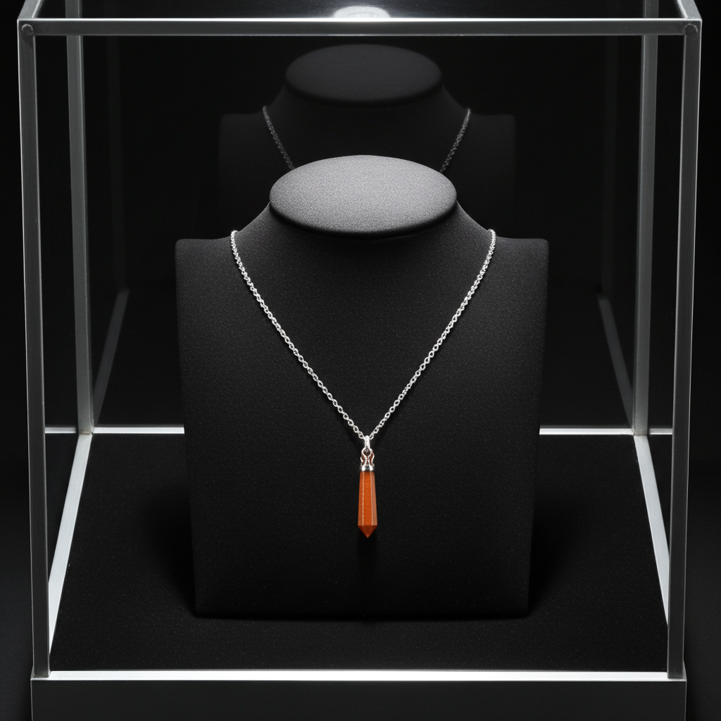 Men's  2x 1.6mm long Hexagonal Gemstone Necklace Chain
