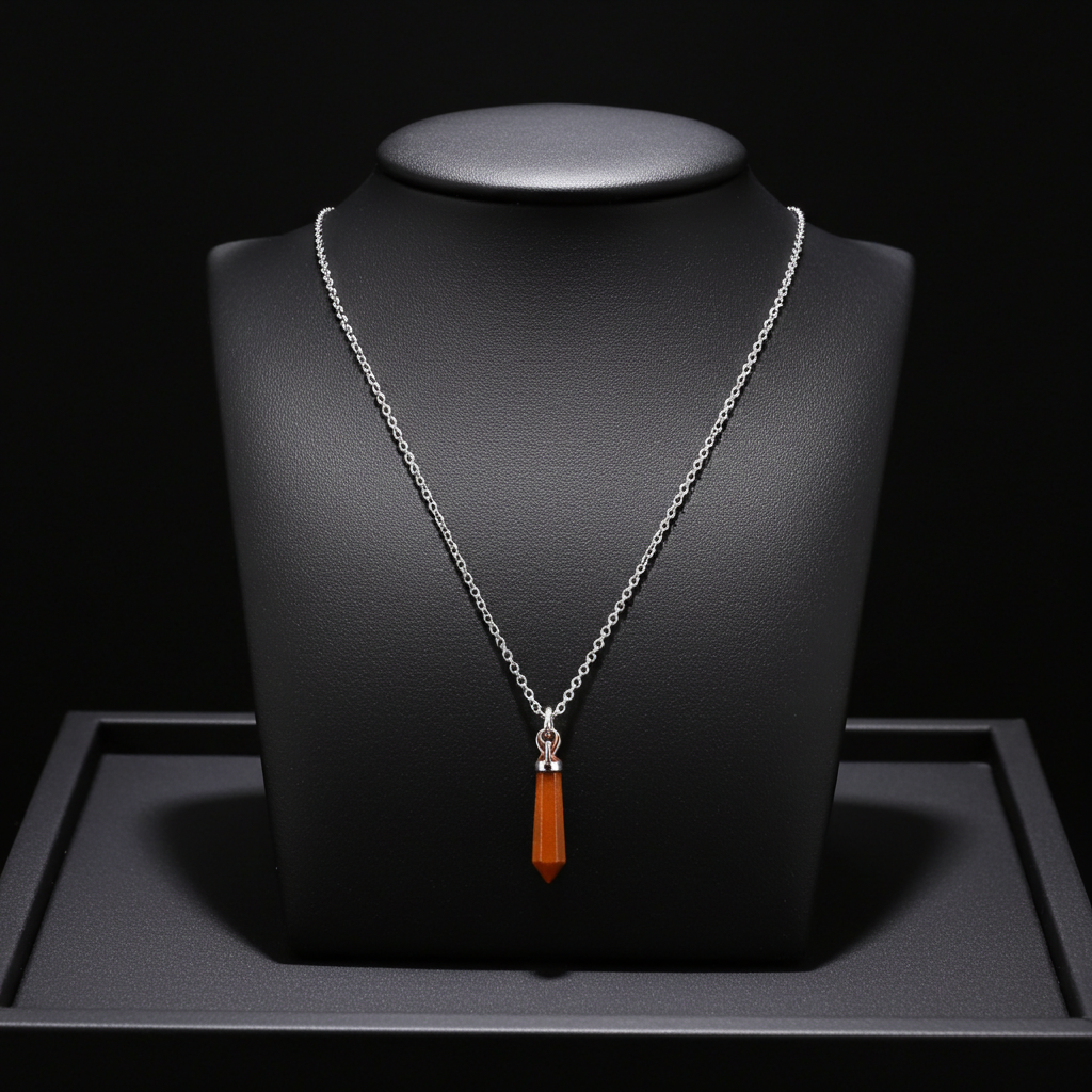 Men's  2x 1.6mm long Hexagonal Gemstone Necklace Chain