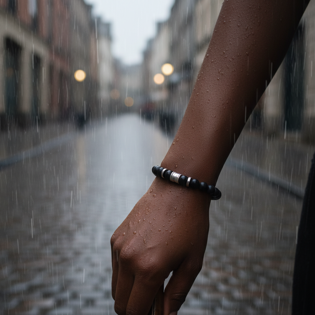Matte Onyx Toggle clasp Bracelet
