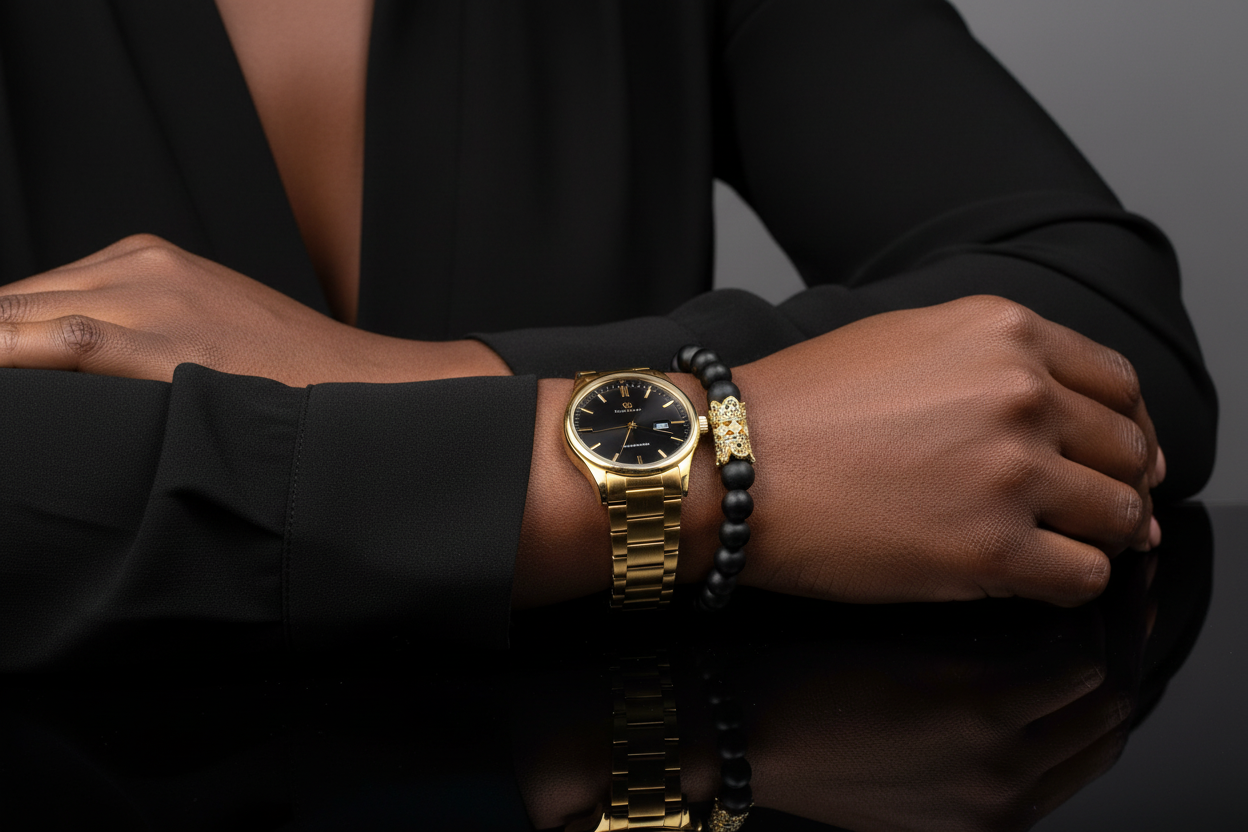 Matte onyx bracelet