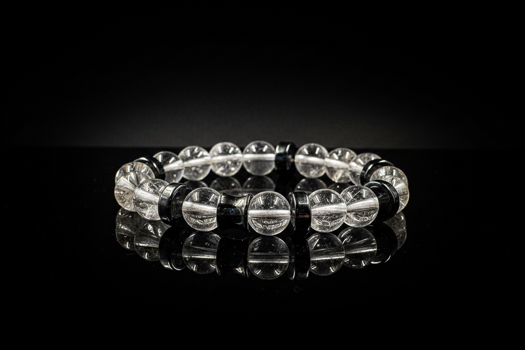 12mm Clear Quartz Bracelet