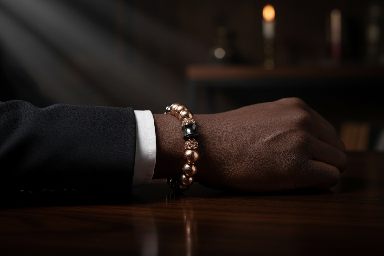 Hematite bracelet, business shine