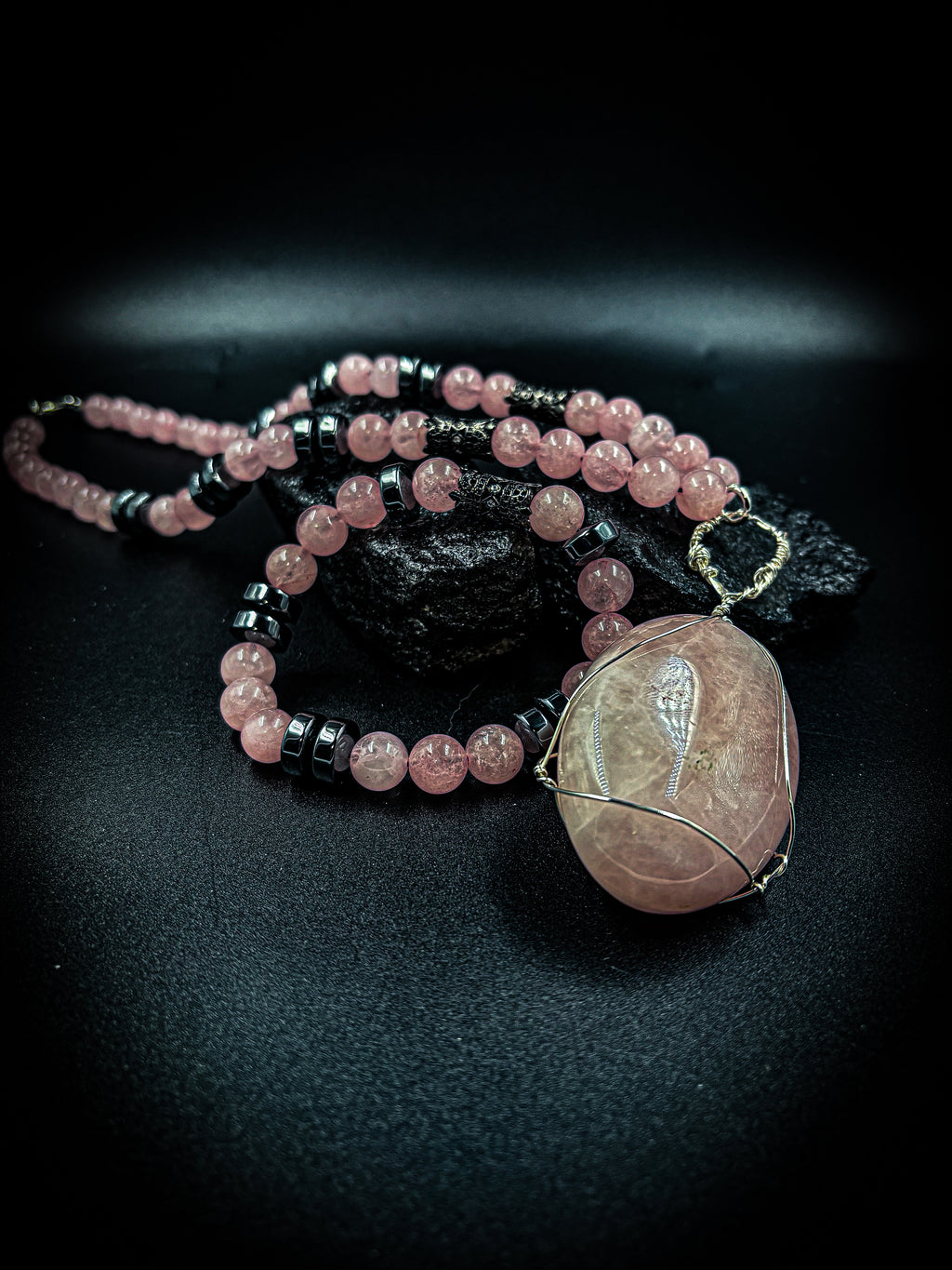 Rose Quartz Full Jewelry Set