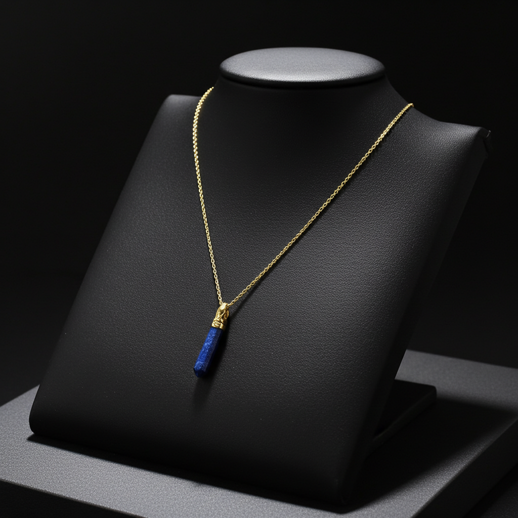 Men's  2x 1.6mm long Hexagonal Gemstone Necklace Chain