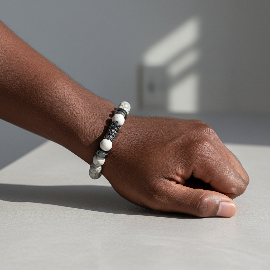 White Howlite Bracelet
