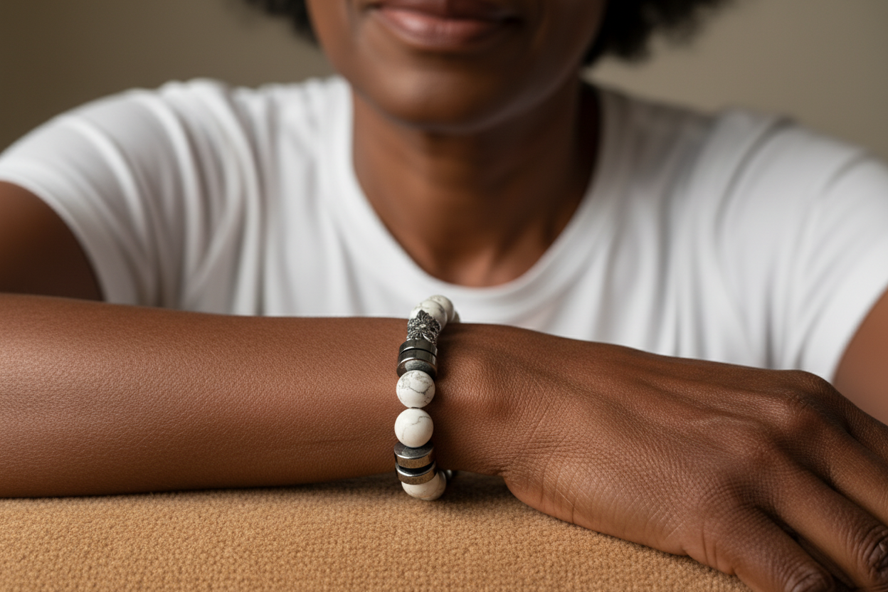 White Howlite Bracelet