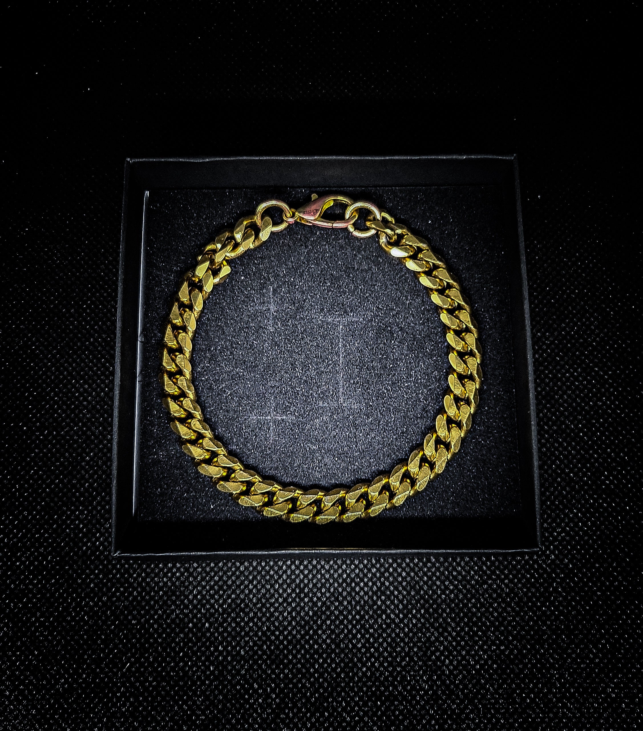 Men's Gold Plated Stainless Steel Chain Bracelet