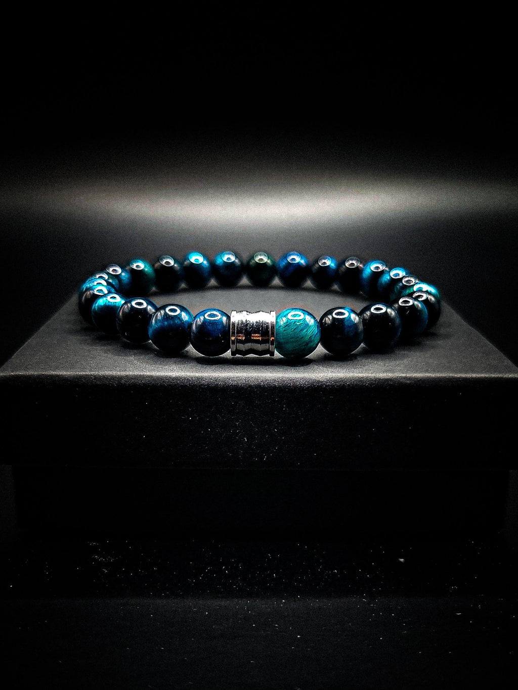 8mm Light Blue Tiger's Eye Stretch bracelet