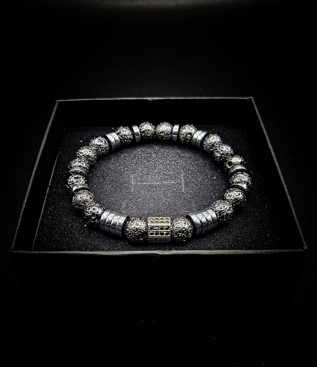 8mm Lava Rock Healing stretch bracelet