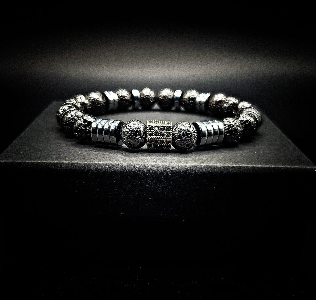 8mm Lava Rock Healing stretch bracelet