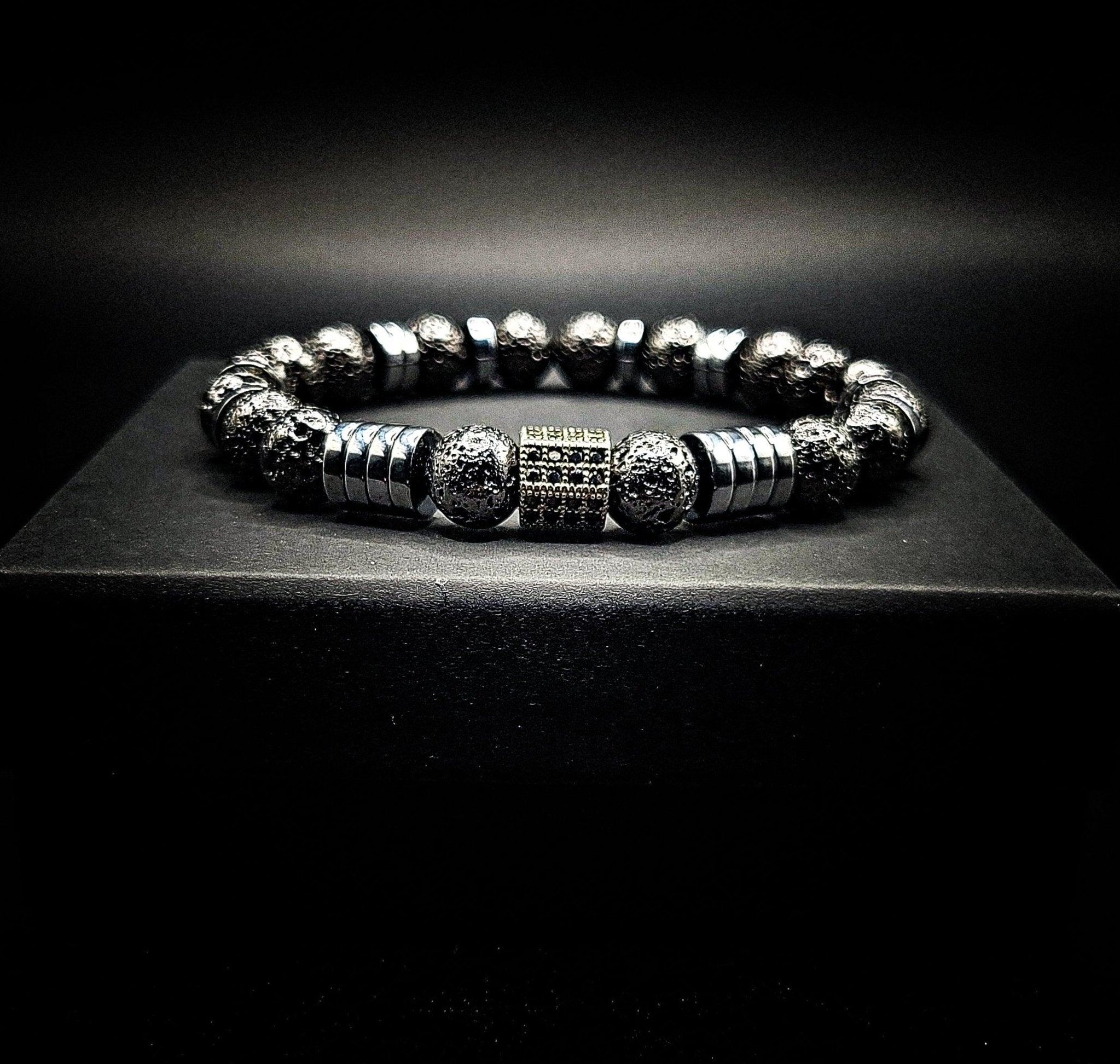 8mm Lava Rock Healing stretch bracelet