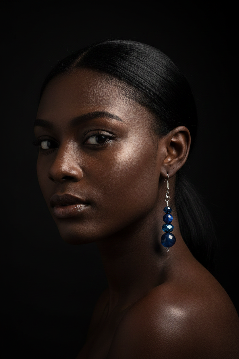 Women’s Blue Tiger’s Eye Earrings