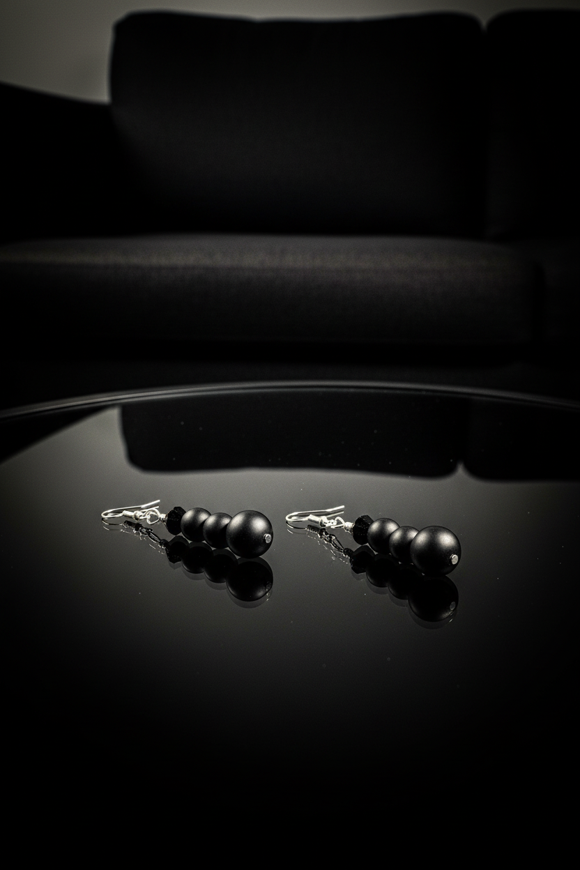 Women’s Matte Onyx Earrings