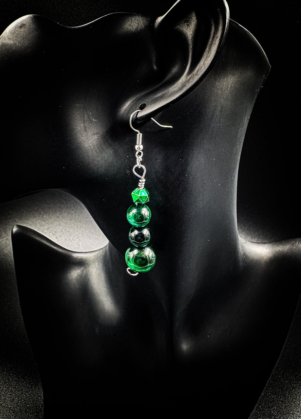 Women’s Green Tiger’s Eye Earrings