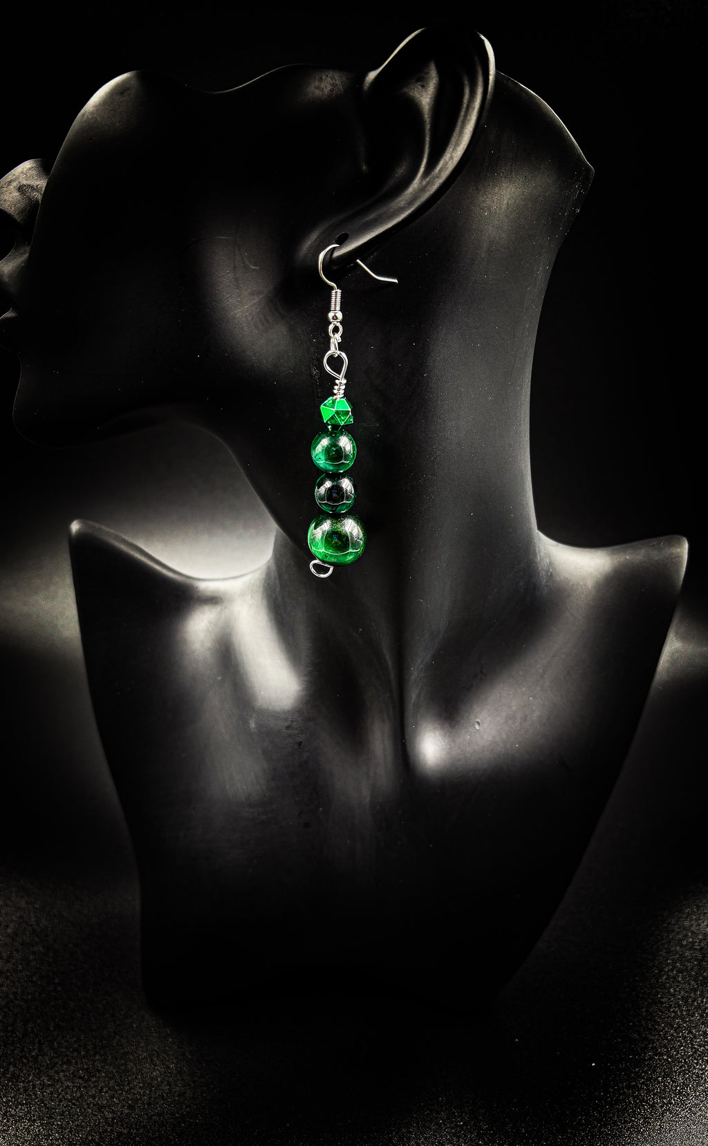 Women’s Green Tiger’s Eye Earrings