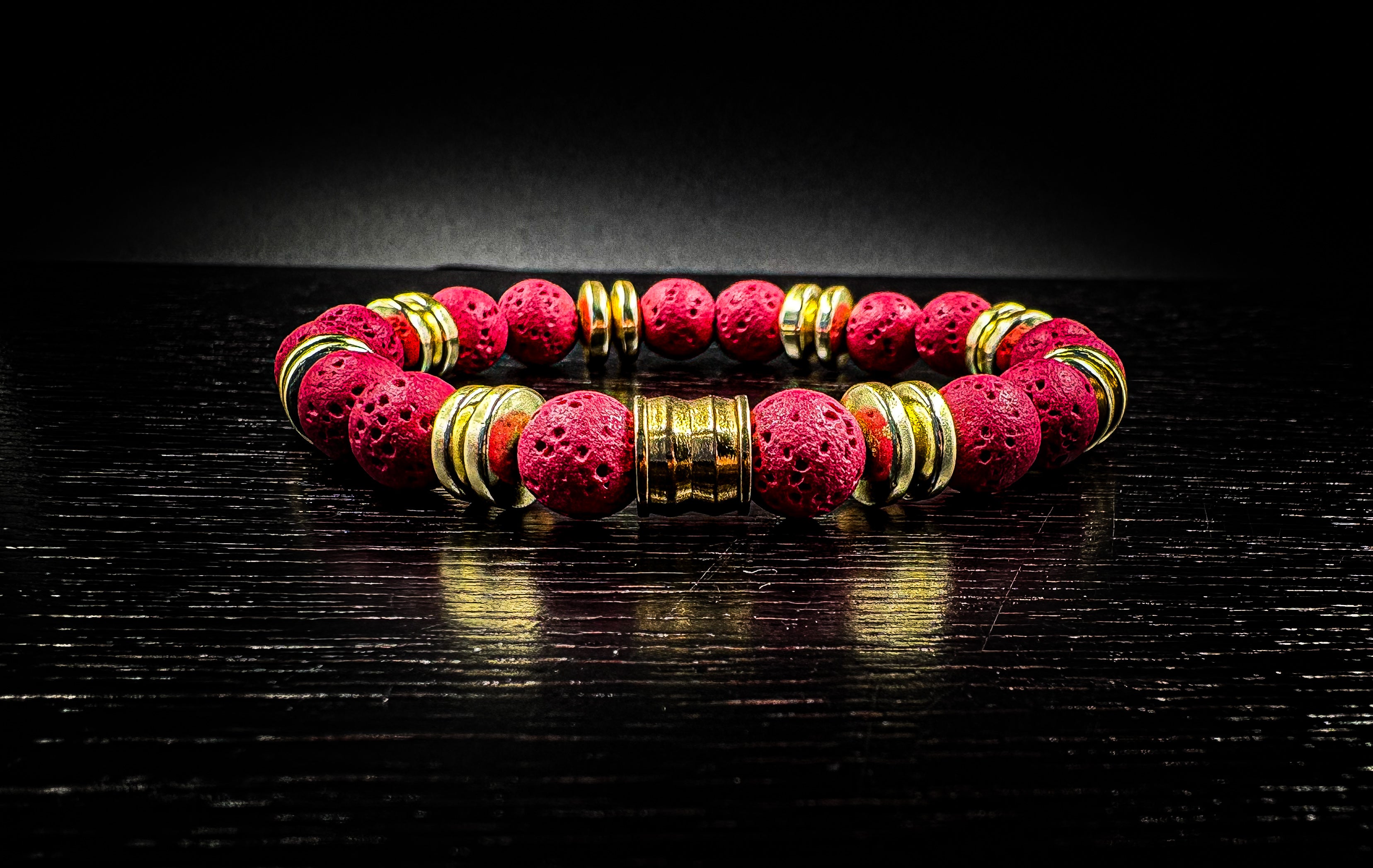 Volcanic Rock Stretch Bracelet