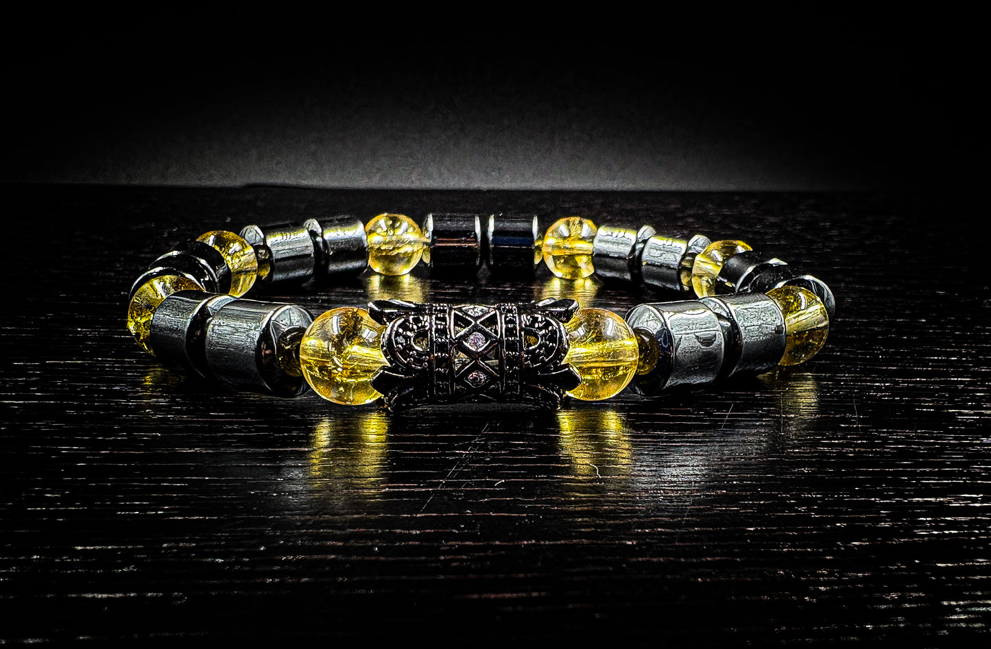 Women's Amethyst/Hematite  Spiritual Healing bracelet