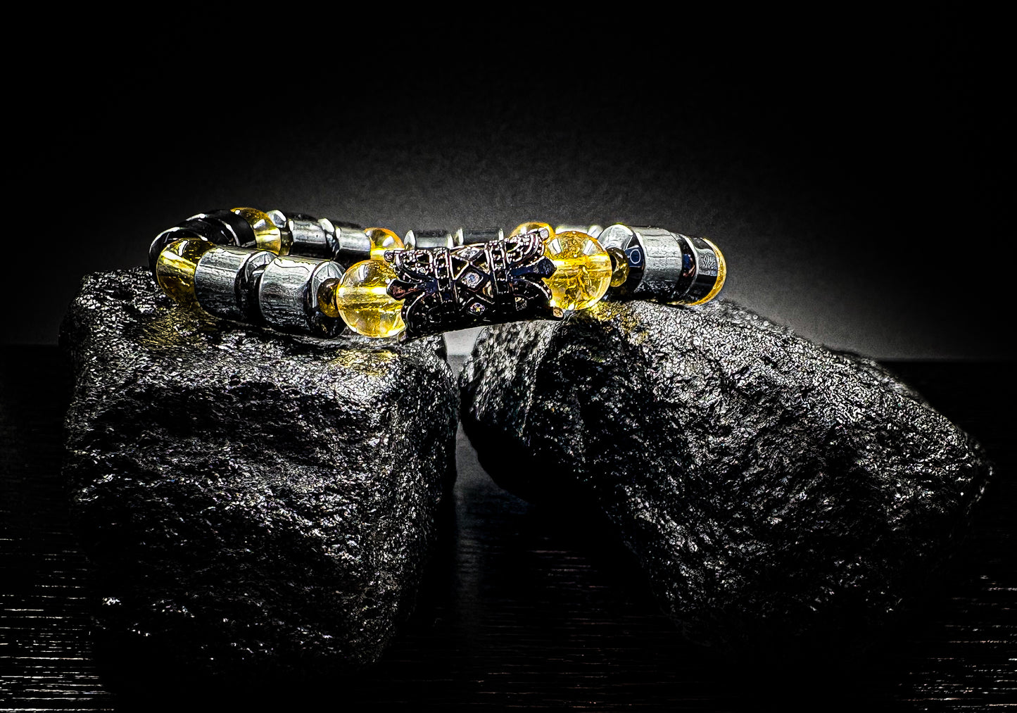 Women's Amethyst/Hematite  Spiritual Healing bracelet