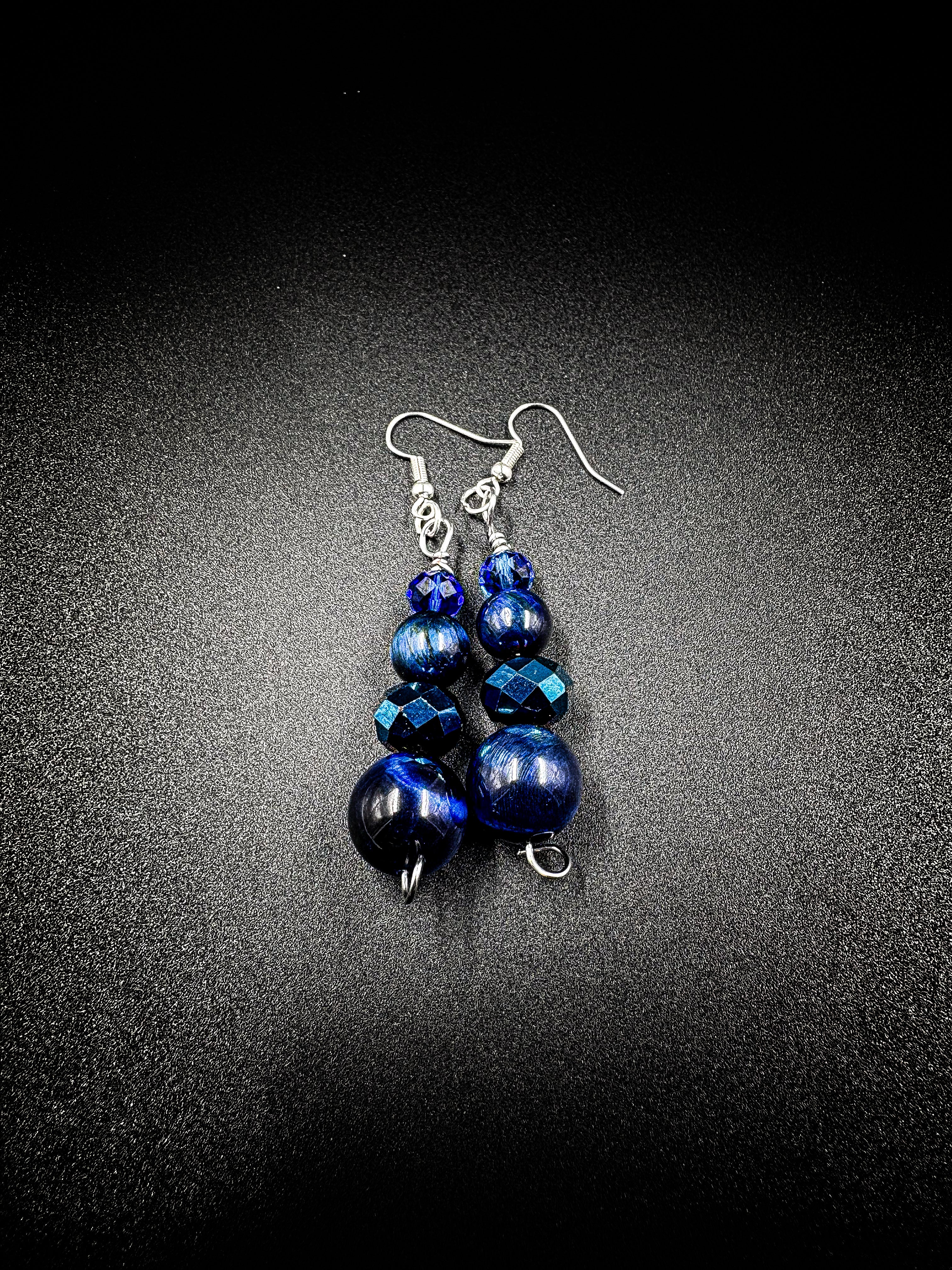 Women's Blue Tiger's eye Earrings