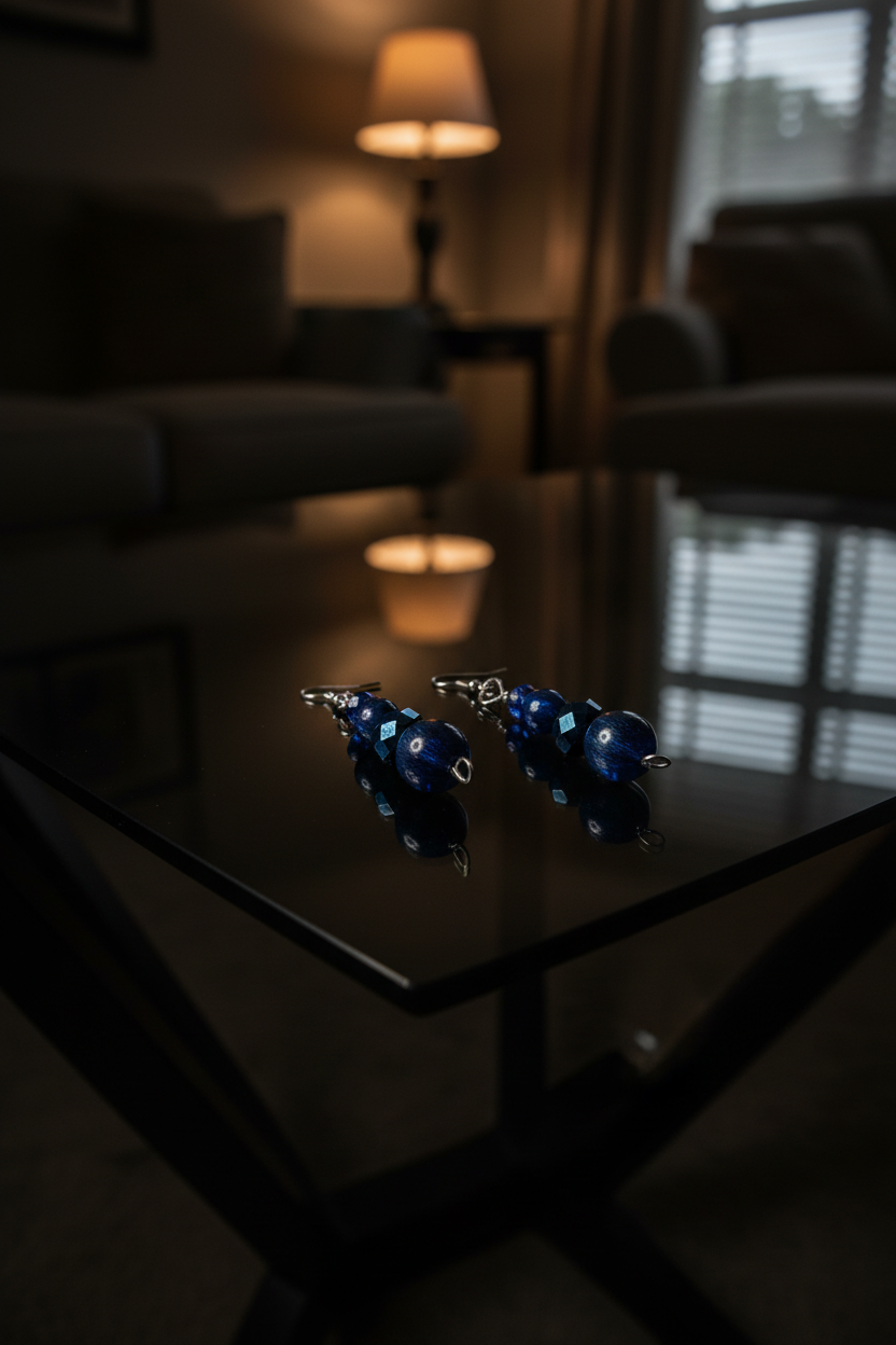 Women’s Blue Tiger’s Eye Earrings