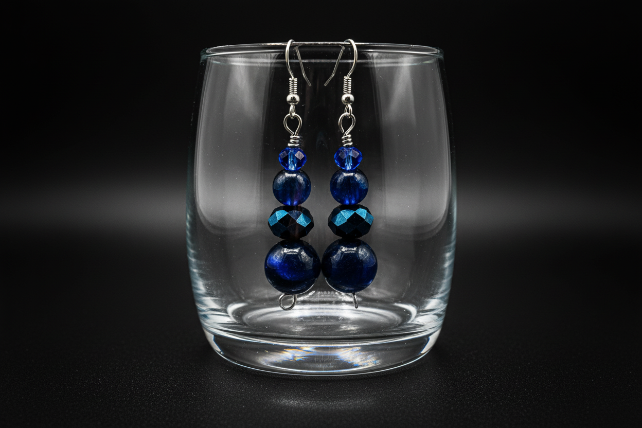 Women's Blue Tiger's eye Earrings