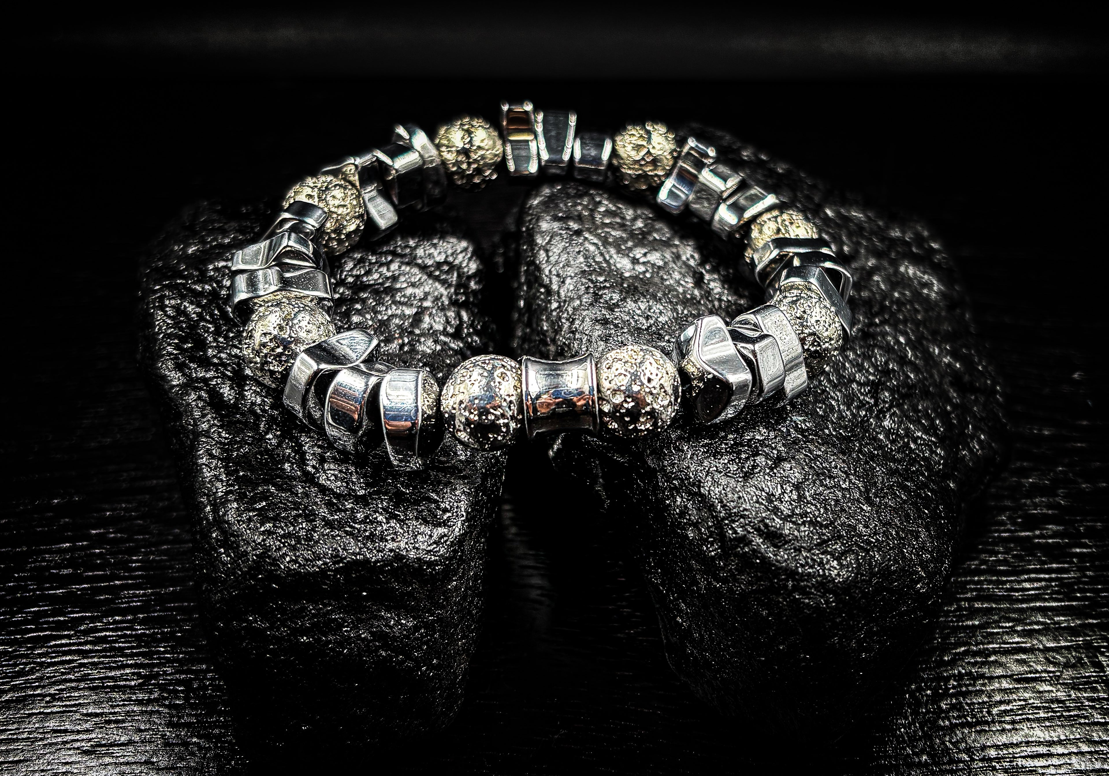 Men's 10mm Volcanic Rock Healing Bracelet
