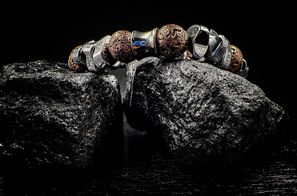 Men's 10mm Volcanic Rock Healing Bracelet