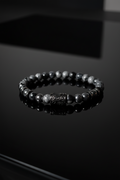 Snowflake Obsidian Bracelet