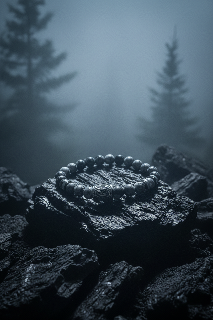 Snowflake Obsidian Bracelet