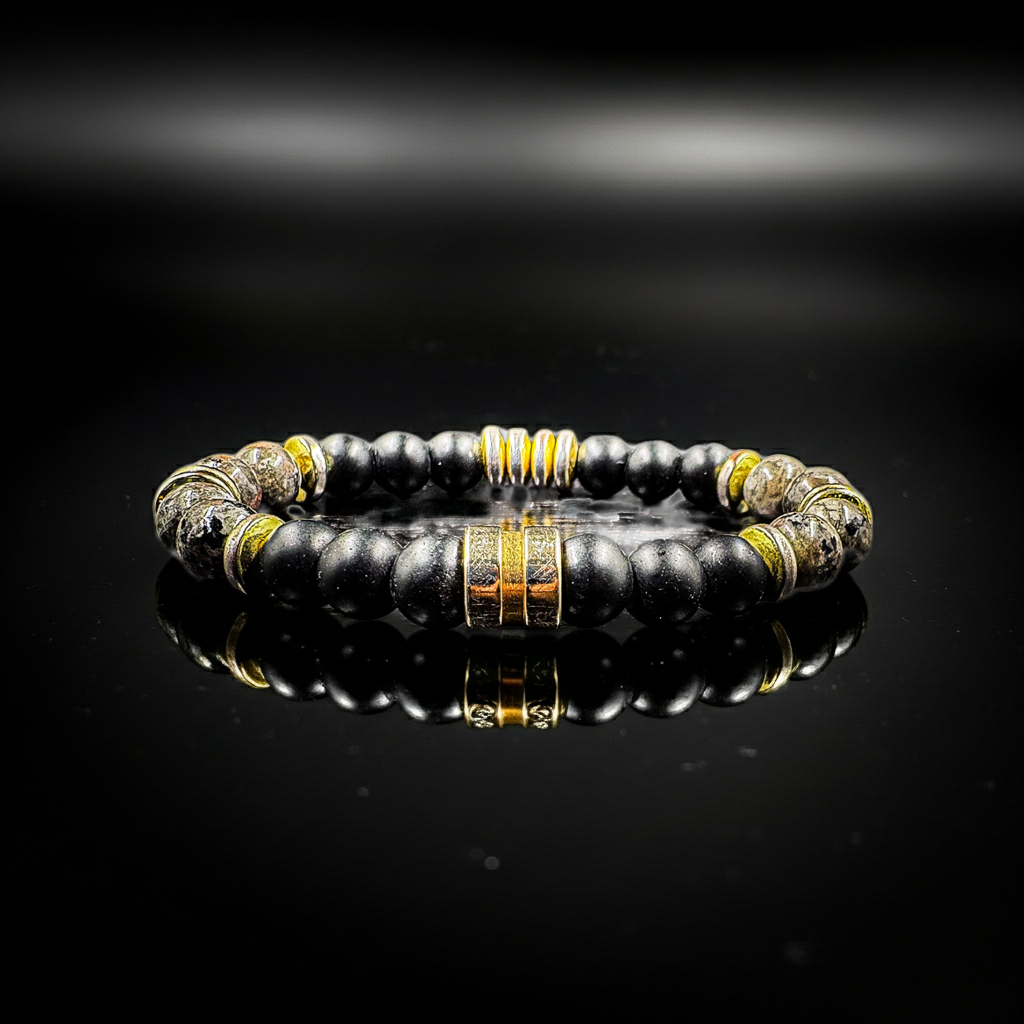Men's Matte Onyx Stretch Bracelet