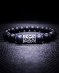 Men's 10mm Viking Rune Stretch Bracelet