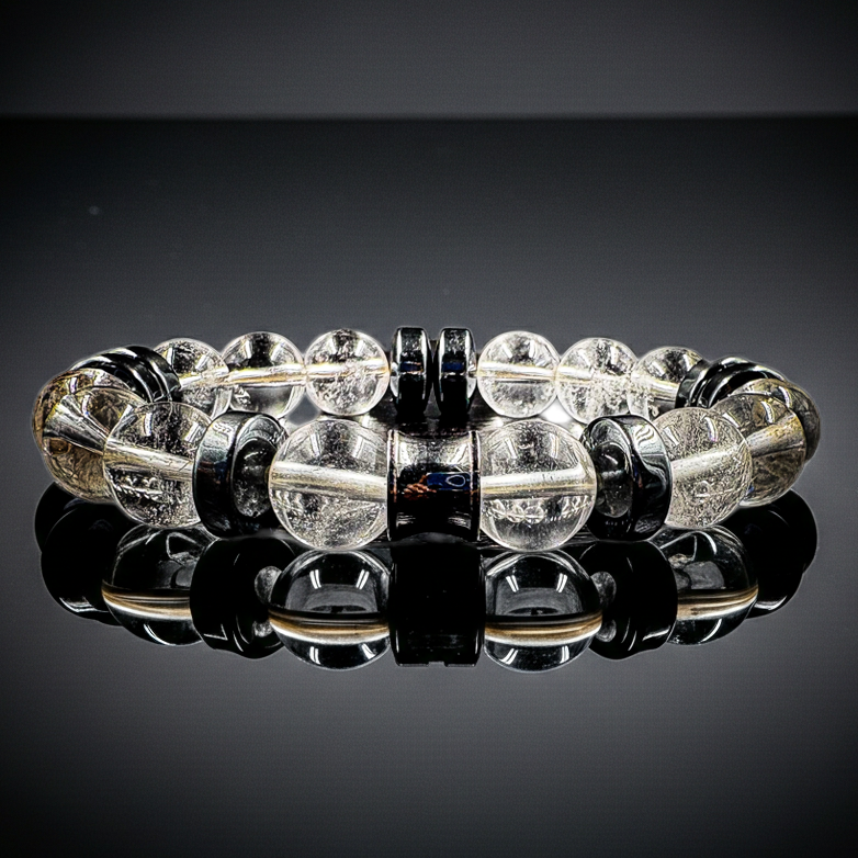 12mm Clear Quartz Bracelet