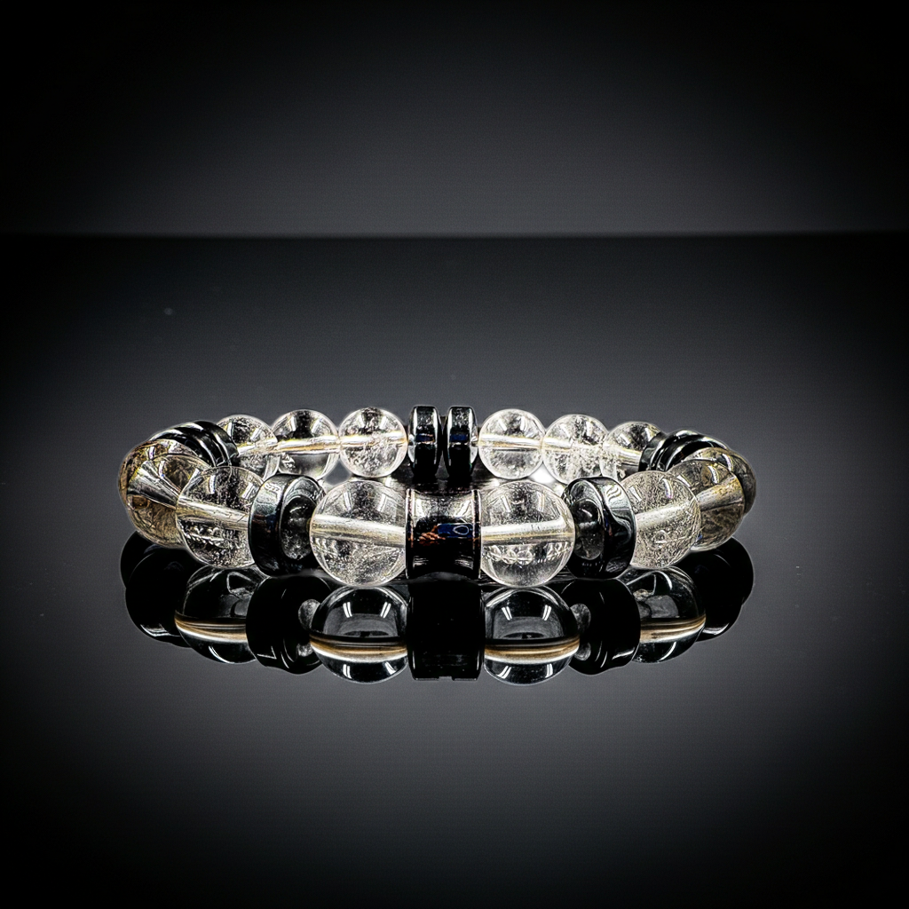 12mm Clear Quartz Bracelet