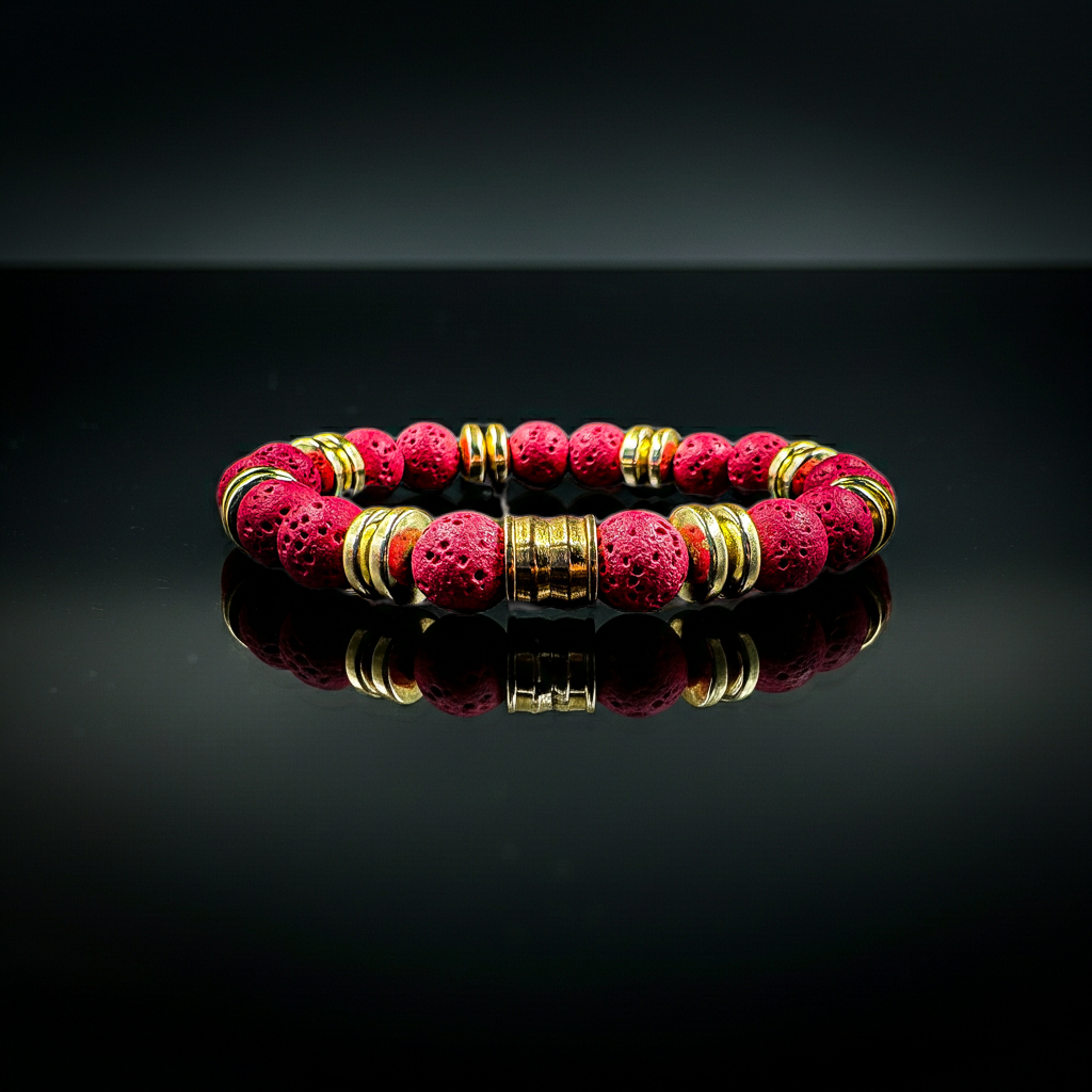 Volcanic Rock Stretch Bracelet