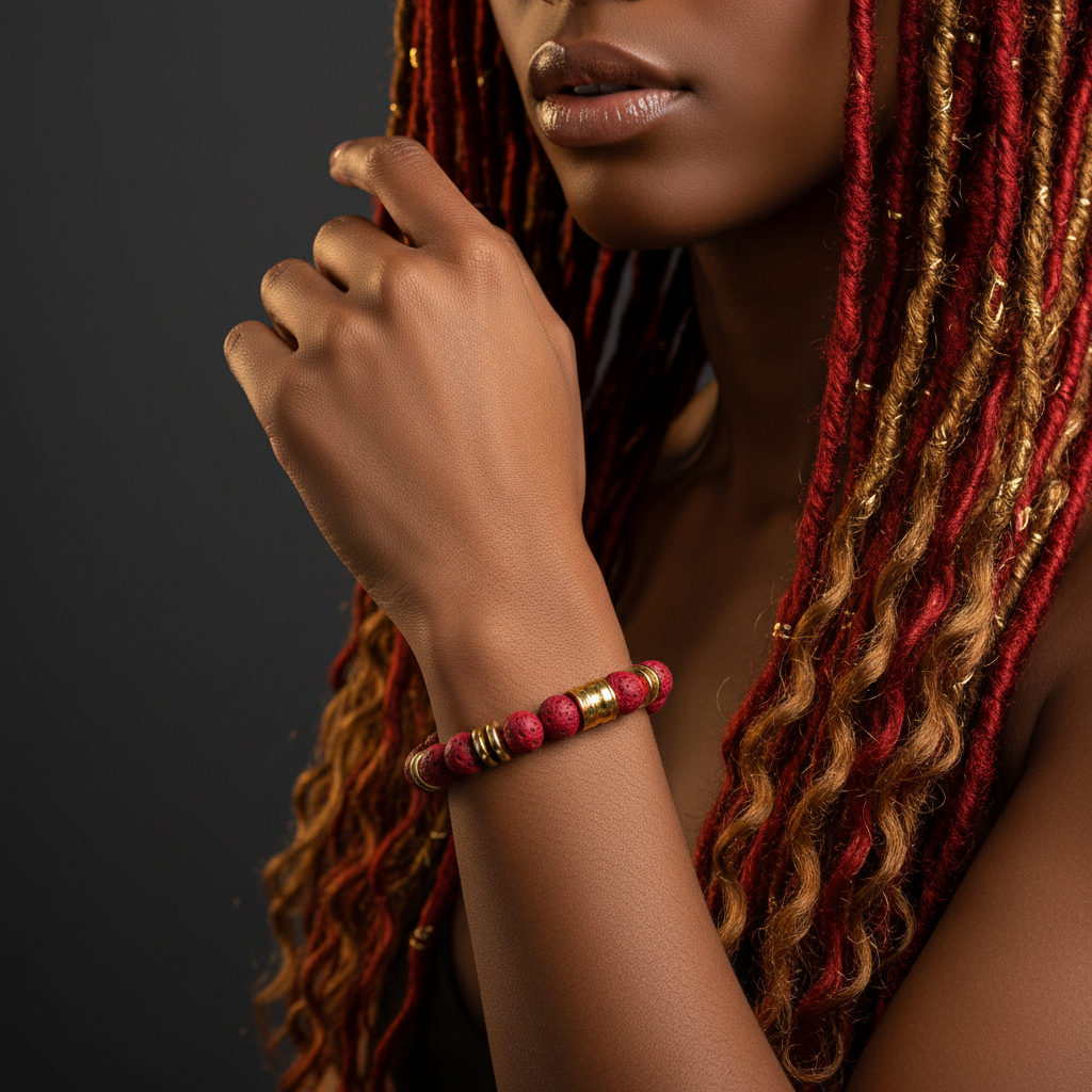 Volcanic Rock Stretch Bracelet