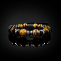 Men’s conquerer 14mm Tigers eye bracelet