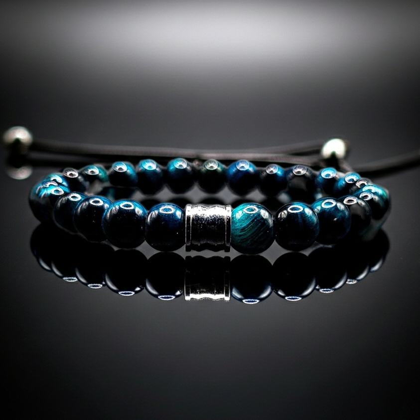 8mm Light Blue Tiger's Eye Stretch bracelet