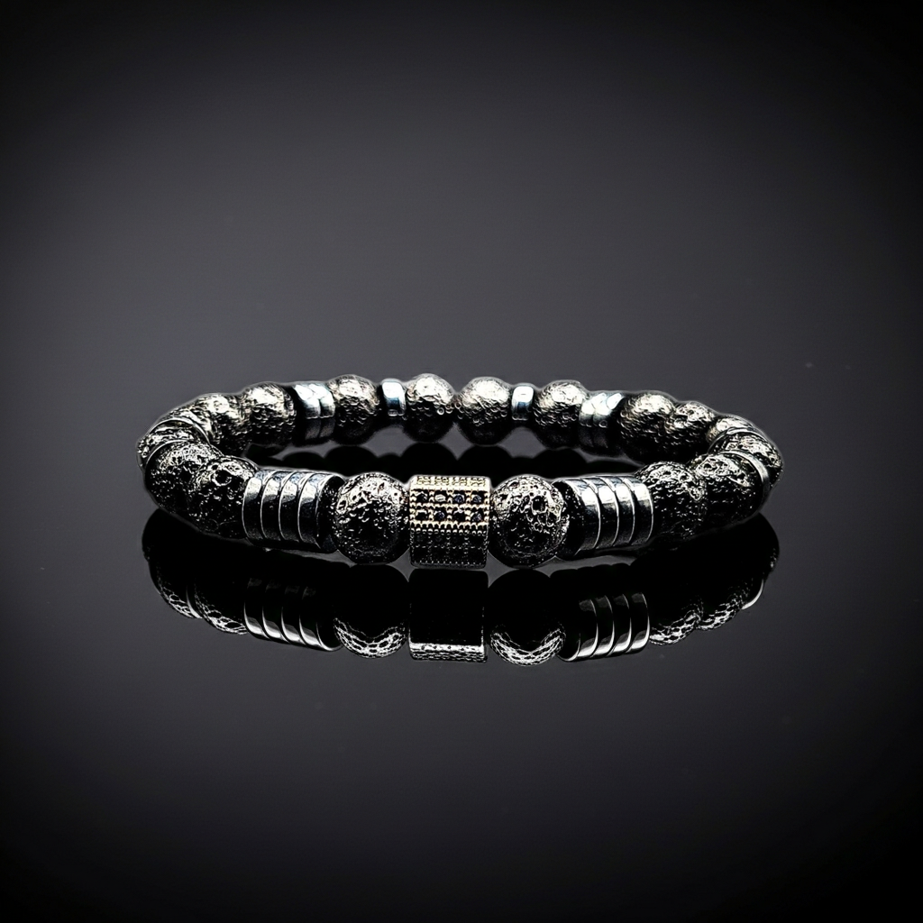 8mm Lava Rock Healing stretch bracelet